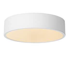 Lucide UNAR - Plafonnière - Ø 20 cm - LED 3 StepDim (Memory) - 1x12W 2700K - Wit