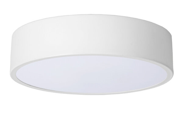 Lucide UNAR - Plafonnière - Ø 20 cm - LED 3 StepDim (Memory) - 1x12W 2700K - Wit Lucide UNAR - Plafonnière - Ø 20 cm - LED 3 StepDim (Memory) - 1x12W 2700K - Wit