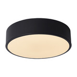 Lucide UNAR - Plafonnière - Ø 20 cm - LED 3 StepDim (Memory) - 1x12W 2700K - Zwart