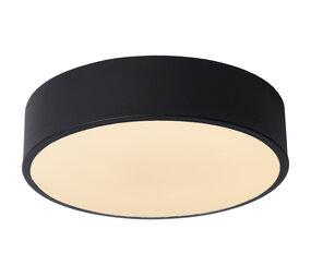 Lucide UNAR - Plafonnière - Ø 20 cm - LED 3 StepDim (Memory) - 1x12W 2700K - Zwart