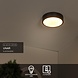 Lucide UNAR - Plafonnière - Ø 20 cm - LED 3 StepDim (Memory) - 1x12W 2700K - Zwart