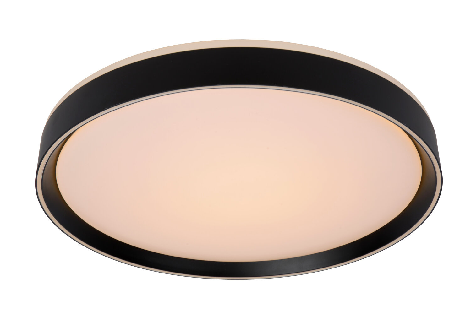Lucide NURIA - Plafonnière - Ø 50 cm - LED 3 StepDim - 1x36W 2700K - Zwart