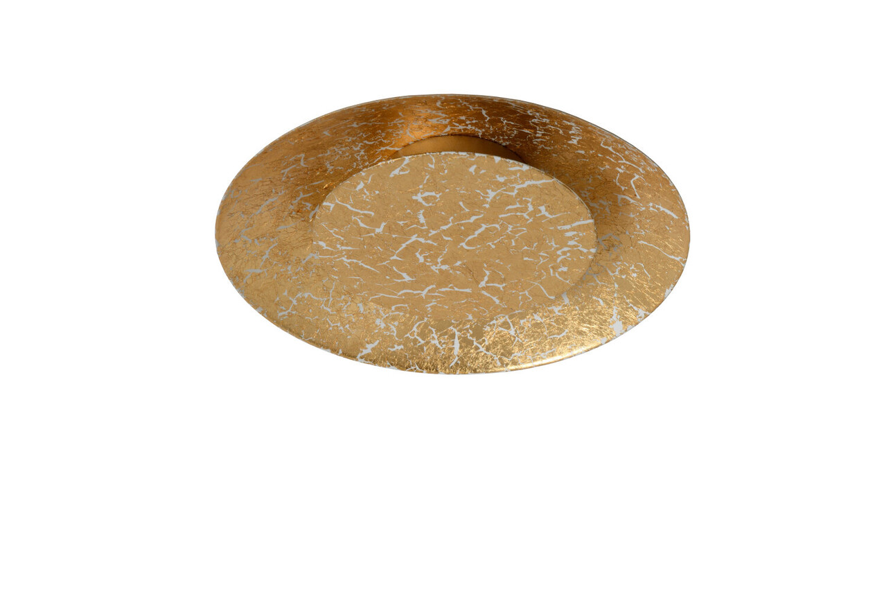 Lucide FOSKAL - Plafonnière - Ø 21,5 cm - LED - 1x6W 2700K - Messing Lucide FOSKAL - Plafonnière - Ø 21,5 cm - LED - 1x6W 2700K - Messing