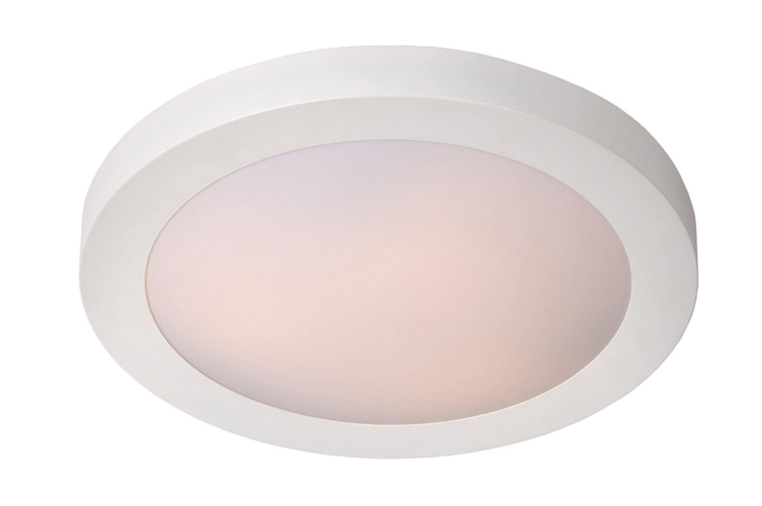 Lucide FRESH - Plafonnière Badkamer - Ø 35 cm - 2xE27 - IP44 - Wit
