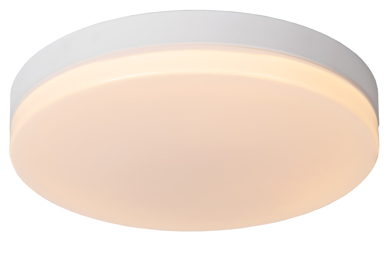 Lucide BISKIT - Plafonnière Badkamer - Ø 40 cm - LED - 1x36W 2700K - IP44 - Bewegingssensor - Wit Lucide BISKIT - Plafonnière Badkamer - Ø 40 cm - LED - 1x36W 2700K - IP44 - Bewegingssensor - Wit