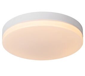 Lucide BISKIT - Plafonnière Badkamer - Ø 40 cm - LED - 1x36W 2700K - IP44 - Bewegingssensor - Wit Lucide BISKIT - Plafonnière Badkamer - Ø 40 cm - LED - 1x36W 2700K - IP44 - Bewegingssensor - Wit