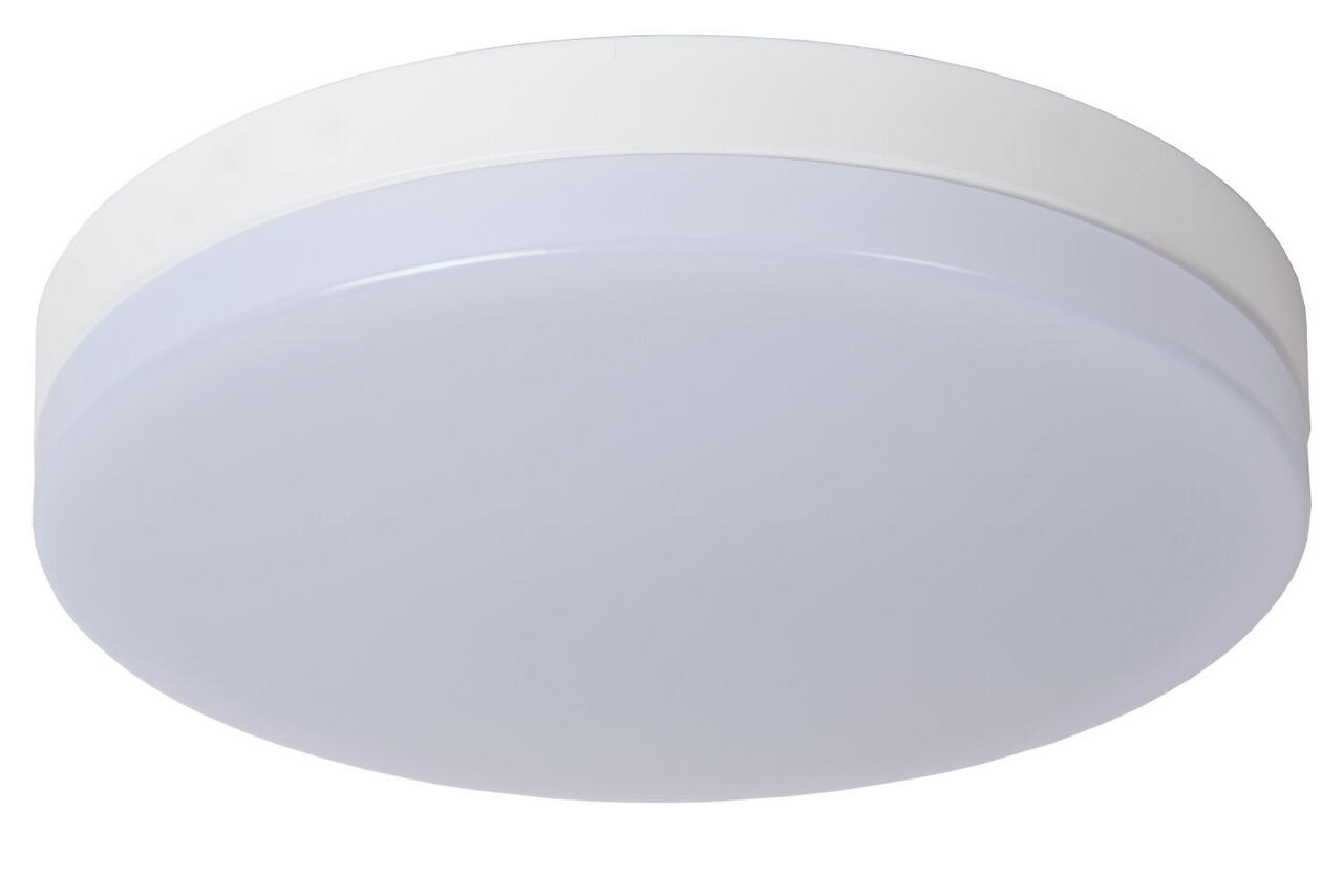 Lucide BISKIT - Plafonnière Badkamer - Ø 40 cm - LED - 1x36W 2700K - IP44 - Bewegingssensor - Wit Lucide BISKIT - Plafonnière Badkamer - Ø 40 cm - LED - 1x36W 2700K - IP44 - Bewegingssensor - Wit
