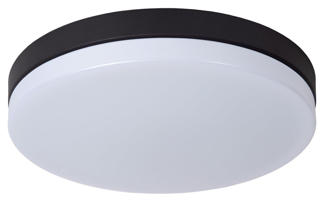 Lucide BISKIT - Plafonnière Badkamer - Ø 40 cm - LED - 1x36W 2700K - IP44 - Bewegingssensor - Zwart Lucide BISKIT - Plafonnière Badkamer - Ø 40 cm - LED - 1x36W 2700K - IP44 - Bewegingssensor - Zwart