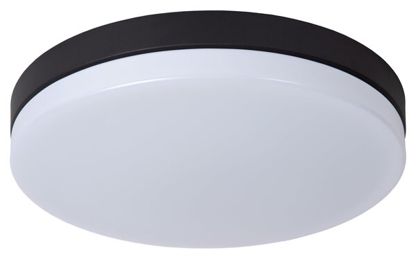Lucide BISKIT - Plafonnière Badkamer - Ø 40 cm - LED - 1x36W 2700K - IP44 - Bewegingssensor - Zwart Lucide BISKIT - Plafonnière Badkamer - Ø 40 cm - LED - 1x36W 2700K - IP44 - Bewegingssensor - Zwart