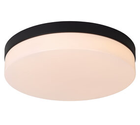 Lucide BISKIT - Plafonnière Badkamer - Ø 34,5 cm - LED - 1x24W 2700K - IP44 - Bewegingssensor - Zwart Lucide BISKIT - Plafonnière Badkamer - Ø 34,5 cm - LED - 1x24W 2700K - IP44 - Bewegingssensor - Zwart