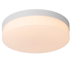Lucide BISKIT - Plafonnière Badkamer - Ø 28 cm - LED - 1x18W 2700K - IP44 - Bewegingssensor - Wit Lucide BISKIT - Plafonnière Badkamer - Ø 28 cm - LED - 1x18W 2700K - IP44 - Bewegingssensor - Wit