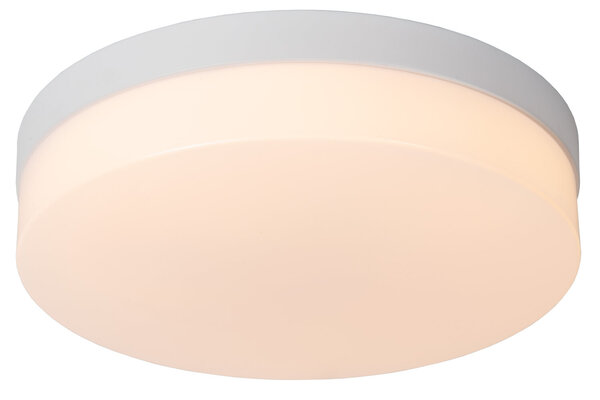 Lucide BISKIT - Plafonnière Badkamer - Ø 28 cm - LED - 1x18W 2700K - IP44 - Bewegingssensor - Wit Lucide BISKIT - Plafonnière Badkamer - Ø 28 cm - LED - 1x18W 2700K - IP44 - Bewegingssensor - Wit