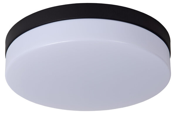 Lucide BISKIT - Plafonnière Badkamer - Ø 28 cm - LED - 1x18W 2700K - IP44 - Bewegingssensor - Zwart Lucide BISKIT - Plafonnière Badkamer - Ø 28 cm - LED - 1x18W 2700K - IP44 - Bewegingssensor - Zwart