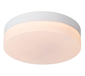 Lucide BISKIT - Plafonnière Badkamer - Ø 23 cm - LED - 1x12W 2700K - IP44 - Bewegingssensor - Wit Lucide BISKIT - Plafonnière Badkamer - Ø 23 cm - LED - 1x12W 2700K - IP44 - Bewegingssensor - Wit