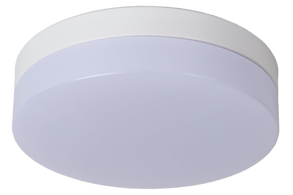Lucide BISKIT - Plafonnière Badkamer - Ø 23 cm - LED - 1x12W 2700K - IP44 - Bewegingssensor - Wit Lucide BISKIT - Plafonnière Badkamer - Ø 23 cm - LED - 1x12W 2700K - IP44 - Bewegingssensor - Wit