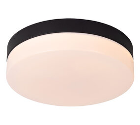 Lucide BISKIT - Plafonnière Badkamer - Ø 23 cm - LED - 1x12W 2700K - IP44 - Bewegingssensor - Zwart Lucide BISKIT - Plafonnière Badkamer - Ø 23 cm - LED - 1x12W 2700K - IP44 - Bewegingssensor - Zwart
