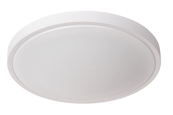 Lucide DASHER - Plafonnière Badkamer - Ø 41 cm - LED - 1x24W 2700K - IP44 - Bewegingssensor - Wit Lucide DASHER - Plafonnière Badkamer - Ø 41 cm - LED - 1x24W 2700K - IP44 - Bewegingssensor - Wit