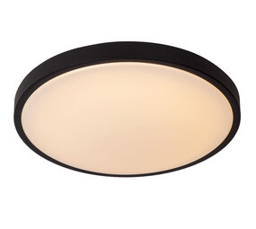Lucide DASHER - Plafonnière Badkamer - Ø 41 cm - LED - 1x24W 2700K - IP44 - Bewegingssensor - Zwart Lucide DASHER - Plafonnière Badkamer - Ø 41 cm - LED - 1x24W 2700K - IP44 - Bewegingssensor - Zwart