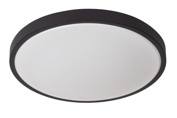 Lucide DASHER - Plafonnière Badkamer - Ø 41 cm - LED - 1x24W 2700K - IP44 - Bewegingssensor - Zwart Lucide DASHER - Plafonnière Badkamer - Ø 41 cm - LED - 1x24W 2700K - IP44 - Bewegingssensor - Zwart