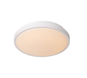 Lucide DASHER - Plafonnière Badkamer - Ø 29,3 cm - LED - 1x12W 2700K - IP44 - Beweging & dag/nacht sensor - Wit Lucide DASHER - Plafonnière Badkamer - Ø 29,3 cm - LED - 1x12W 2700K - IP44 - Beweging & dag/nacht sensor - Wit