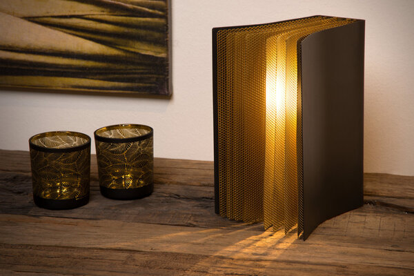 Lucide EXTRAVAGANZA LIVRET - Tafellamp - 1xE14 - Zwart Lucide EXTRAVAGANZA LIVRET - Tafellamp - 1xE14 - Zwart