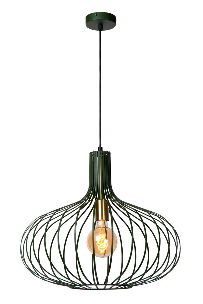 Lucide MANUELA - Hanglamp - Ø 50 cm - 1xE27 - Groen Lucide MANUELA - Hanglamp - Ø 50 cm - 1xE27 - Groen