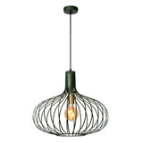Lucide MANUELA - Hanglamp - Ø 50 cm - 1xE27 - Groen