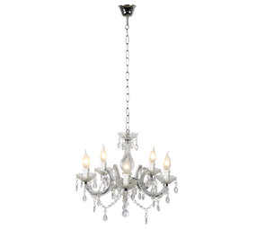 Lucide ARABESQUE - Kroonluchter - Ø 45 cm - 5xE14 - Transparant Lucide ARABESQUE - Kroonluchter - Ø 45 cm - 5xE14 - Transparant