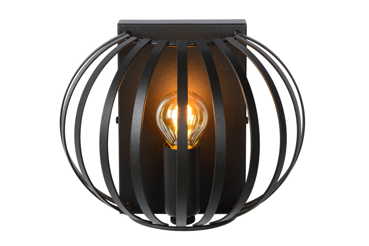 Lucide MANUELA - Wandlamp - 1xE14 - Zwart Lucide MANUELA - Wandlamp - 1xE14 - Zwart