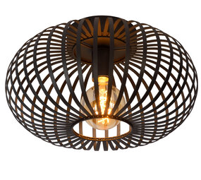 Lucide MANUELA - Plafonnière - Ø 39,5 cm - 1xE27 - Zwart Lucide MANUELA - Plafonnière - Ø 39,5 cm - 1xE27 - Zwart