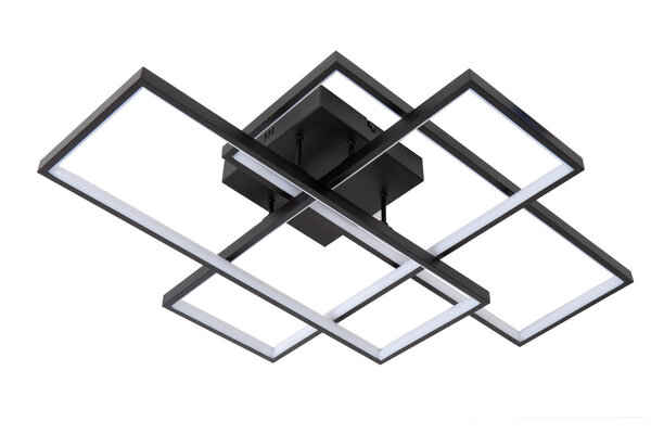 Lucide LOKERO - Plafonnière - LED Dimb. - CCT - 1x60W 2700K/4000K - Zwart Lucide LOKERO - Plafonnière - LED Dimb. - CCT - 1x60W 2700K/4000K - Zwart