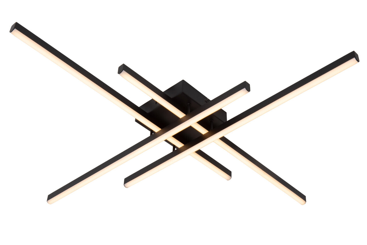 Lucide NOVAK - Plafonnière - LED Dimb. - CCT - 1x42W 2700K/4000K - Zwart Lucide NOVAK - Plafonnière - LED Dimb. - CCT - 1x42W 2700K/4000K - Zwart