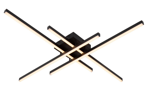 Lucide NOVAK - Plafonnière - LED Dimb. - CCT - 1x42W 2700K/4000K - Zwart Lucide NOVAK - Plafonnière - LED Dimb. - CCT - 1x42W 2700K/4000K - Zwart