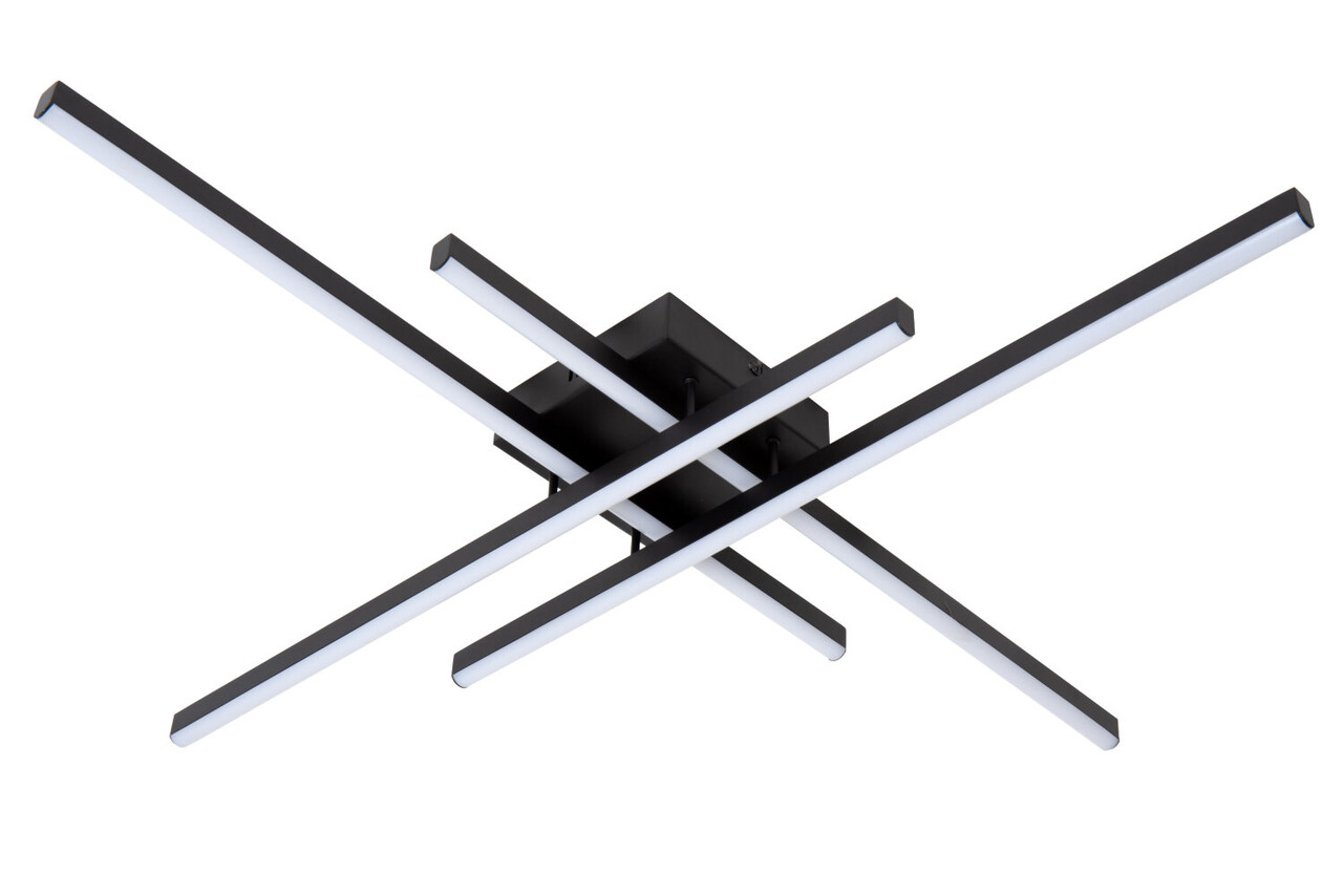 Lucide NOVAK - Plafonnière - LED Dimb. - CCT - 1x42W 2700K/4000K - Zwart Lucide NOVAK - Plafonnière - LED Dimb. - CCT - 1x42W 2700K/4000K - Zwart