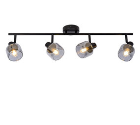 Lucide BJORN - Plafondspot - 4xE14 - Zwart Lucide BJORN - Plafondspot - 4xE14 - Zwart