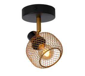 Lucide MAREN - Plafondspot - 1xE14 - Mat Goud / Messing