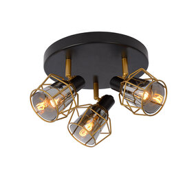 Lucide NILA - Plafondspot - Ø 36 cm - 3xE14 - Zwart Lucide NILA - Plafondspot - Ø 36 cm - 3xE14 - Zwart