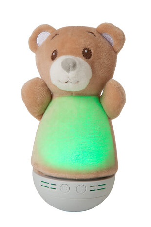 Lucide DOLLY - Tafellamp Kinderkamer - Batterijen - LED - 1x3W 2700K - Met muziekfunctie - Bruin Lucide DOLLY - Tafellamp Kinderkamer - Batterijen - LED - 1x3W 2700K - Met muziekfunctie - Bruin