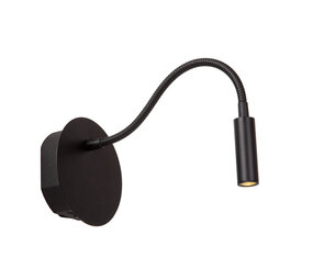 Lucide JOLIJN - Oplaadbare Bedlamp / Wandlamp - Accu/Batterij - Ø 11 cm - LED - 1x2W 3000K - Magnetisch - Zwart Lucide JOLIJN - Oplaadbare Bedlamp / Wandlamp - Accu/Batterij - Ø 11 cm - LED - 1x2W 3000K - Magnetisch - Zwart