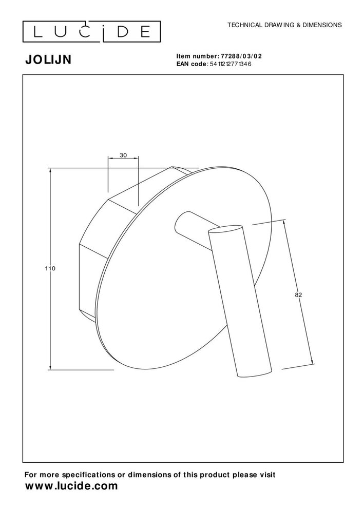 Lucide JOLIJN - Oplaadbare Bedlamp / Wandlamp - Accu/Batterij - Ø 10,2 cm - LED - 1x2W 3000K - Magnetisch - Mat Goud / Messing Lucide JOLIJN - Oplaadbare Bedlamp / Wandlamp - Accu/Batterij - Ø 10,2 cm - LED - 1x2W 3000K - Magnetisch - Mat Goud / Messing