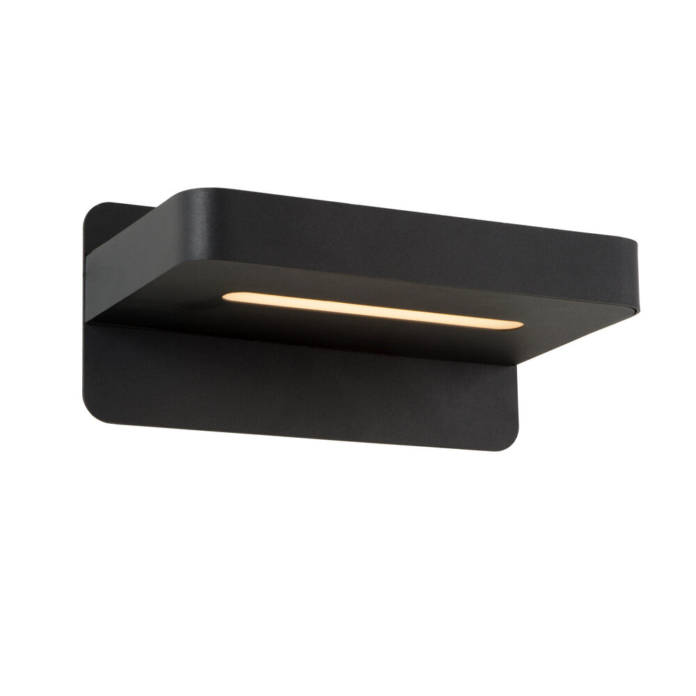 Lucide ATKIN - Bedlamp / Wandlamp - LED - 1x6W 3000K - Met USB oplaadpunt - Zwart