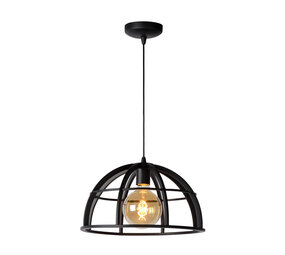 Lucide DIKRA - Hanglamp - Ø 40 cm - 1xE27 - Zwart Lucide DIKRA - Hanglamp - Ø 40 cm - 1xE27 - Zwart