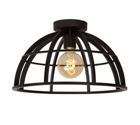 Lucide DIKRA - Plafonnière - 1xE27 - Zwart