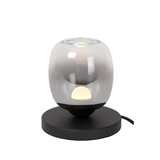 Lucide TAMINO - Tafellamp - Ø 15 cm - LED - 1x6W 3000K - Zwart