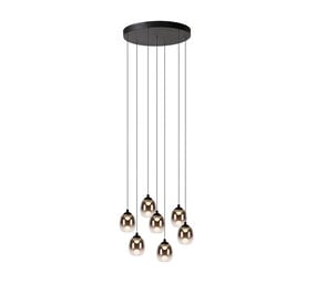 Lucide TAMINO - Hanglamp - Ø 52 cm - LED Dimb. - 7x5,3W 3000K - Zwart Lucide TAMINO - Hanglamp - Ø 52 cm - LED Dimb. - 7x5,3W 3000K - Zwart
