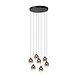 Lucide TAMINO - Hanglamp - Ø 52 cm - LED Dimb. - 7x5,3W 3000K - Zwart Lucide TAMINO - Hanglamp - Ø 52 cm - LED Dimb. - 7x5,3W 3000K - Zwart