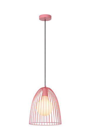 Lucide MACARONS - Hanglamp - Ø 24,5 cm - 1xE27 - Roze Lucide MACARONS - Hanglamp - Ø 24,5 cm - 1xE27 - Roze