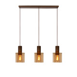 Lucide TOLEDO - Hanglamp - Ø 20 cm - 3xE27 - Amber