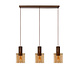 Lucide TOLEDO - Hanglamp - Ø 20 cm - 3xE27 - Amber Lucide TOLEDO - Hanglamp - Ø 20 cm - 3xE27 - Amber