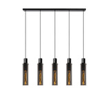 Lucide ORLANDO - Hanglamp - 5xE27 - Fumé Lucide ORLANDO - Hanglamp - 5xE27 - Fumé